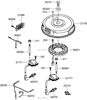 ELECTRIC EQUIPMENT ASSEMBLY KAWASAKI FH641V-DS19-R