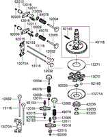 VALVE AND CAMSHAFT ASSEMBLY KAWASAKI FH641V-DS19-R