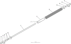 DECK LIFT SPRING ASSEMBLY NO. 119-2338