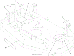 DECK DECAL ASSEMBLY NO. 121-6020