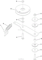 SPRING IDLER ASSEMBLY NO. 117-0445