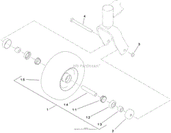 WHEEL AND BEARING ASSEMBLY NO. 112-3810