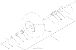 WHEEL, TIRE AND BEARING ASSEMBLY NO. 130-4558