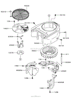 COOLING EQUIPMENT ASSEMBLY KAWASAKI FH580V AS30