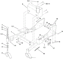 FRAME AND MUFFLER GUARD ASSEMBLY