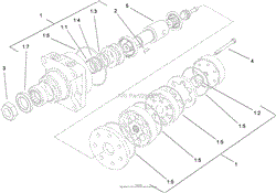 HYDRAULIC MOTOR ASSEMBLY NO. 114-0549