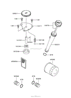 LUBRICATION EQUIPMENT ASSEMBLY KAWASAKI FH580V AS30