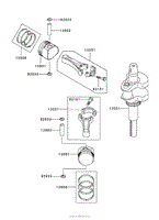 PISTON / CRANKSHAFT ASSEMBLY KAWASAKI FH580V AS30