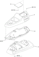 LH CONSOLE ASSEMBLY NO. 115-7401