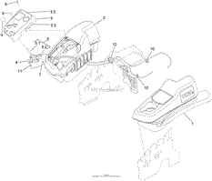 FENDER, CONSOLE AND CONTROL ASSEMBLY