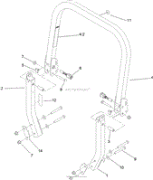 ROLL-OVER PROTECTION SYSTEM ASSEMBLY NO. 116-0231