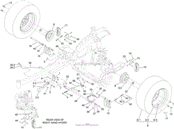 PARKING BRAKE AND REAR WHEEL ASSEMBLY