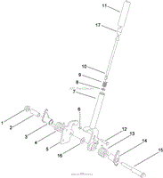 BRAKE HANDLE ASSEMBLY NO. 117-0383