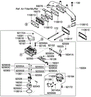 CARBURETOR ASSEMBLY KAWASAKI FX801V-AS04