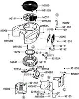 COOLING EQUIPMENT ASSEMBLY KAWASAKI FX801V-AS04