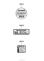 LABEL SET KAWASAKI FX801V-AS04