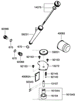 LUBRICATION EQUIPMENT ASSEMBLY KAWASAKI FX801V-AS04