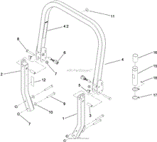 ROLL-OVER PROTECTION SYSTEM ASSEMBLY NO. 116-0232