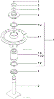 SPINDLE ASSEMBLY NO. 117-3840