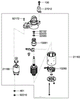 STARTER ASSEMBLY KAWASAKI FX801V-AS04