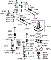 VALVE AND CAMSHAFT ASSEMBLY KAWASAKI FX801V-AS04