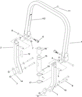 ROLL-OVER PROTECTION SYSTEM ASSEMBLY NO. 116-0231