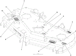 DECK DECAL ASSEMBLY NO. 112-4180