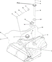 FUEL TANK ASSEMBLY NO. 109-9357