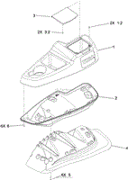 LH CONSOLE ASSEMBLY NO. 115-7401