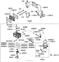 CARBURETOR ASSEMBLY KAWASAKI FX921V-AS04