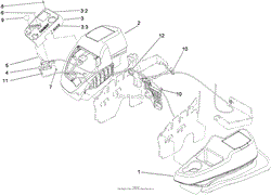 FENDER, CONSOLE AND CONTROL ASSEMBLY