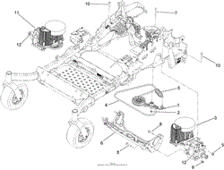 HYDRAULIC PUMP, IDLER AND BELT ASSEMBLY