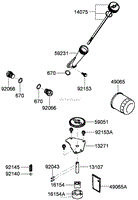 LUBRICATION EQUIPMENT ASSEMBLY KAWASAKI FX921V-AS04