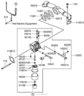 CARBURETOR ASSEMBLY KAWASAKI FH580V-AS40-R