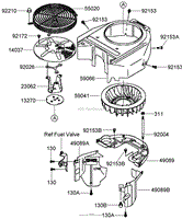 COOLING EQUIPMENT ASSEMBLY KAWASAKI FH580V-AS40-R