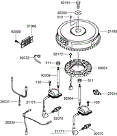 ELECTRIC EQUIPMENT ASSEMBLY KAWASAKI FH580V-AS40-R