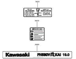 LABEL ASSEMBLY KAWASAKI FH580V-AS40-R