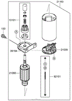 STARTER ASSEMBLY KAWASAKI FH580V-AS40-R