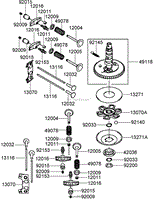 VALVE AND CAMSHAFT ASSEMBLY KAWASAKI FH580V-AS40-R