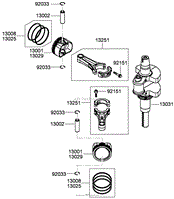 PISTON AND CRANKSHAFT ASSEMBLY