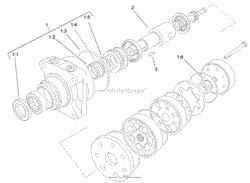 HYDRAULIC MOTOR ASSEMBLY NO. 104-8470