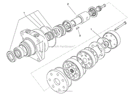 HYDRAULIC MOTOR ASSEMBLY NO. 104-8470