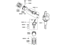 PISTON AND CRANKSHAFT ASSEMBLY