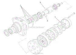 HYDRAULIC MOTOR ASSEMBLY NO. 104-8470