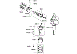 PISTON AND CRANKSHAFT ASSEMBLY