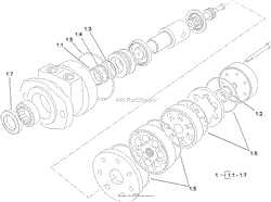 HYDRAULIC MOTOR ASSEMBLY NO. 114-3053