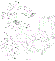 5 SECTION AND 3 SPOOL HYDRAULIC VALVE ASSEMBLY