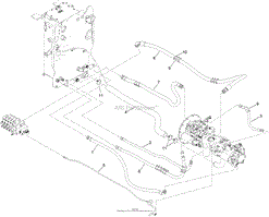 HYDRAULIC PUMP HOSE ASSEMBLY NO. 1