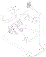 THRUST FRAME HYDRAULIC HOSE ASSEMBLY NO. 2