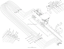 THRUST FRAME HYDRAULIC HOSE ASSEMBLY NO. 6